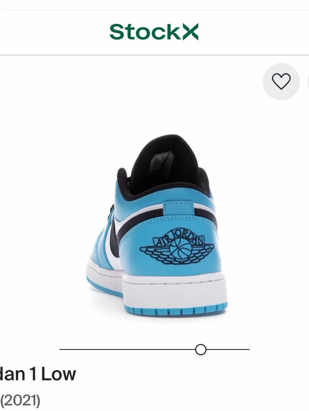 Nike Air Jordan 1 Low - White & Light Blue